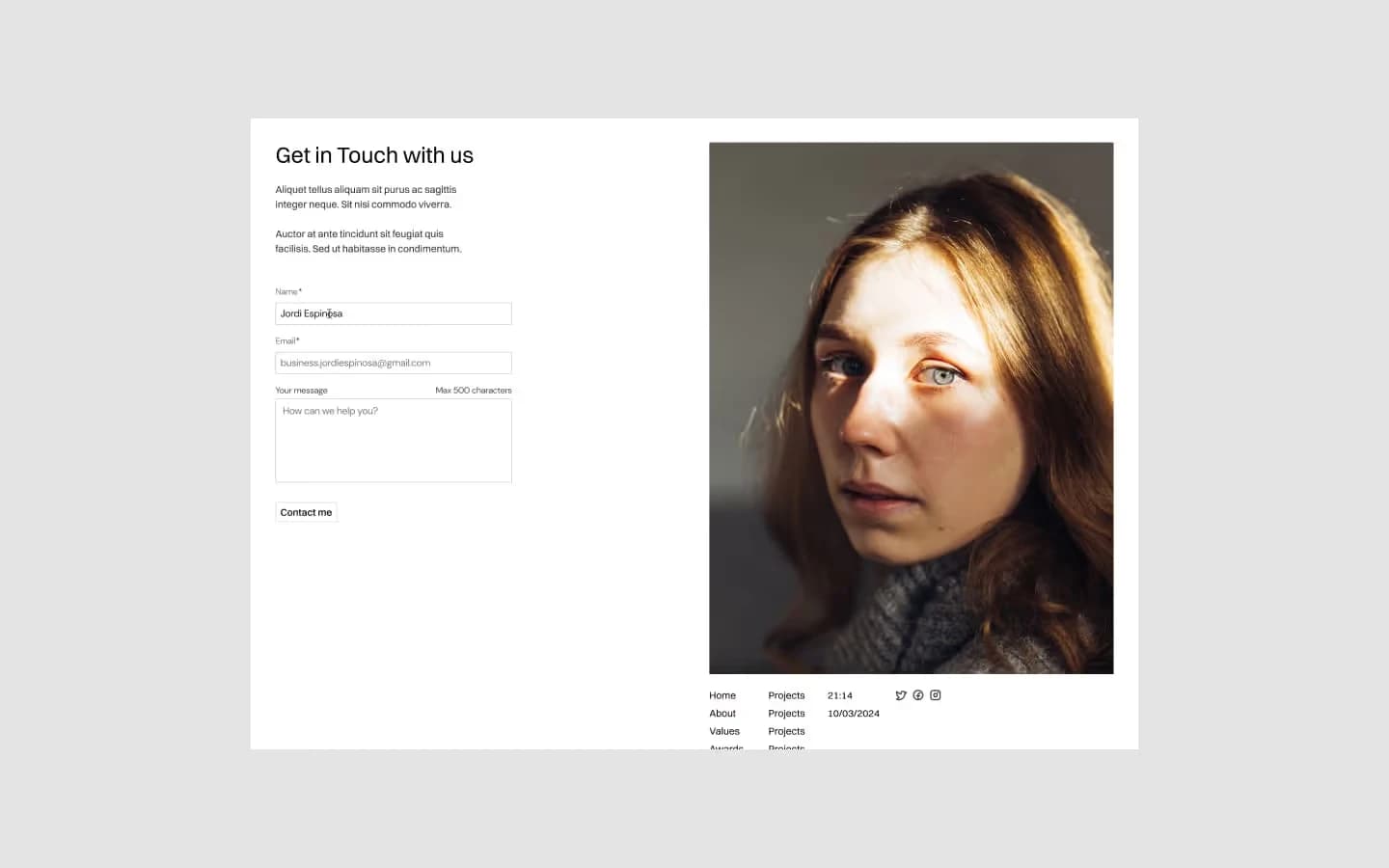 Simplesa Portfolio Template template, screen 4