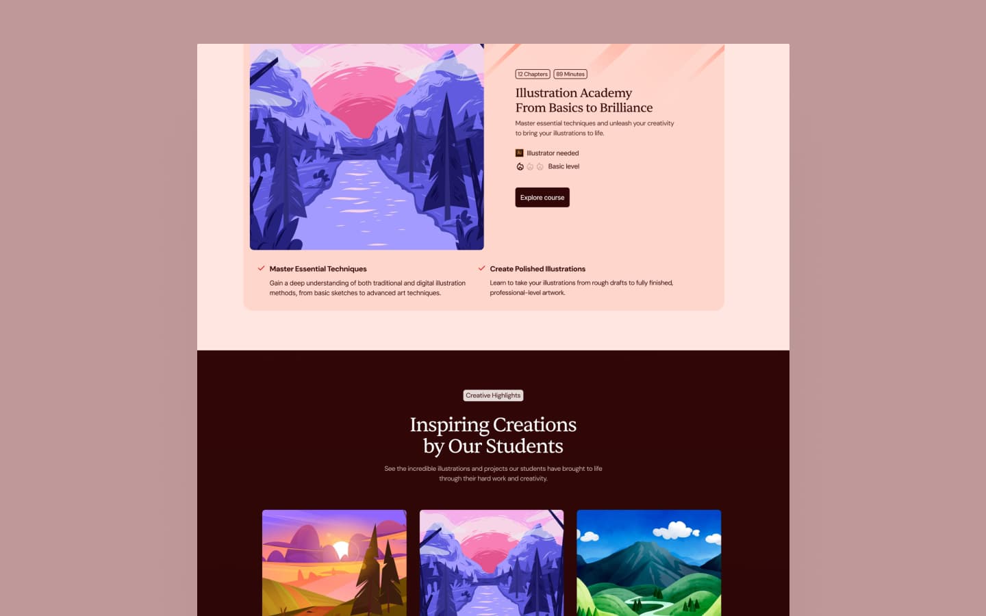 Course Craft template, screen 4