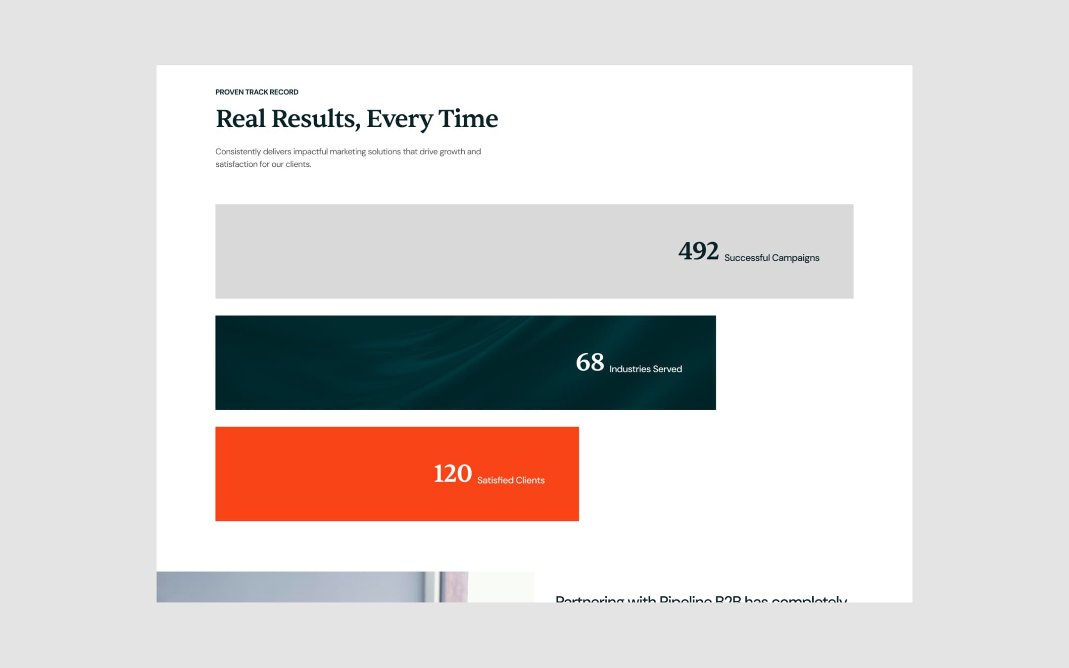 Pipeline B2B template, screen 4