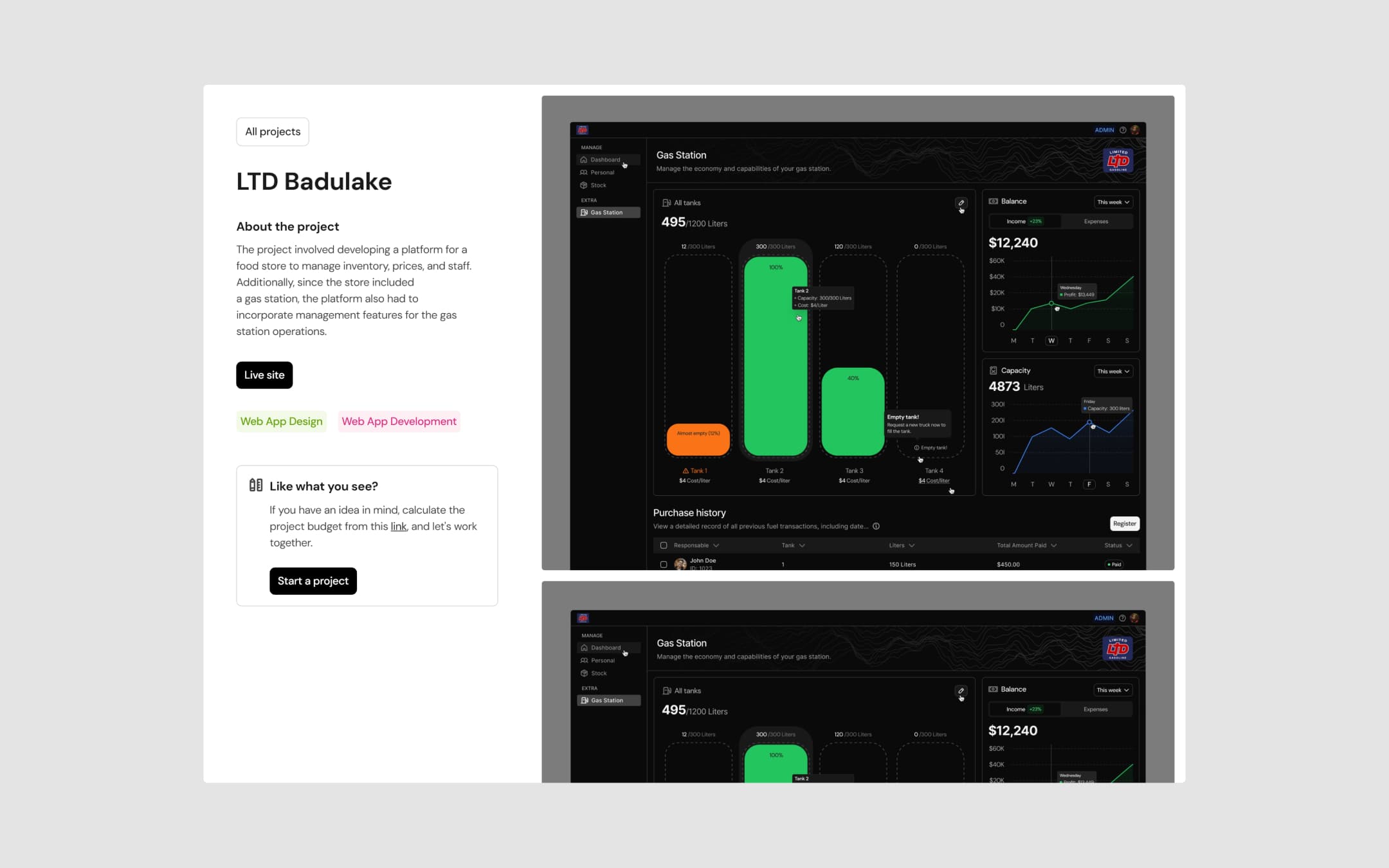Espinosa Portfolio template, screen 4