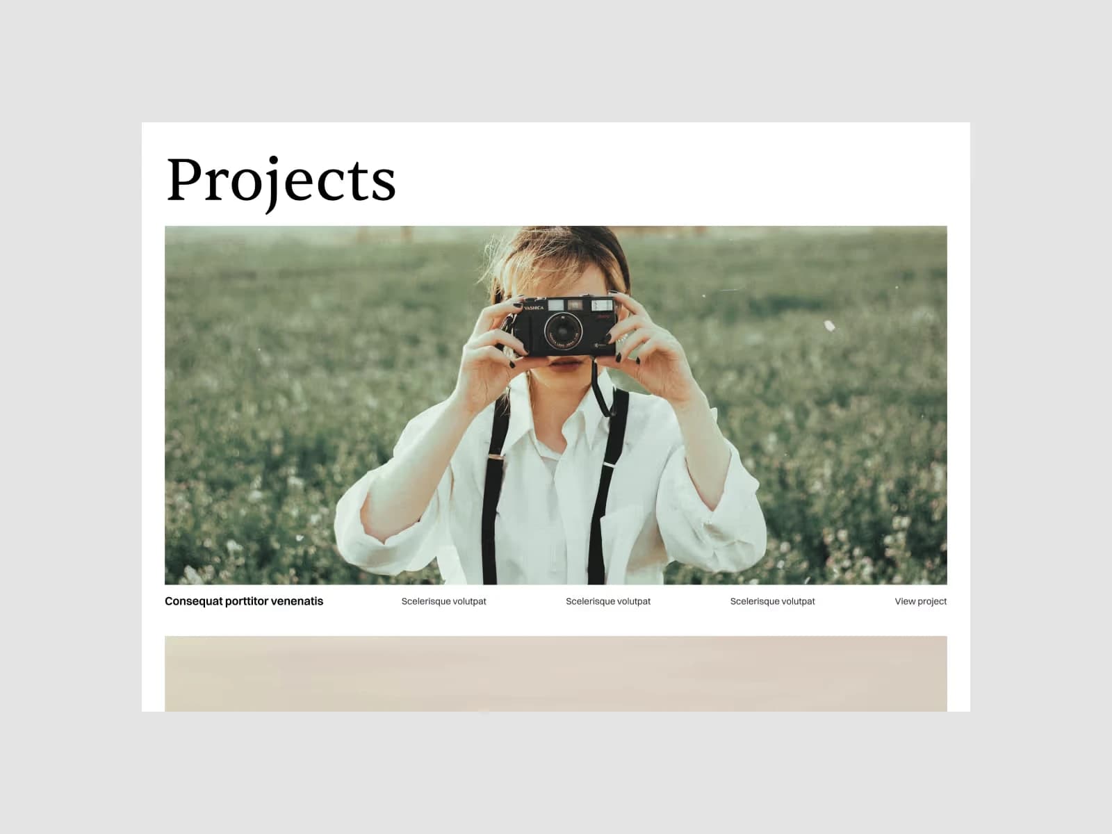 Senzill Portfolio Template template, screen 5