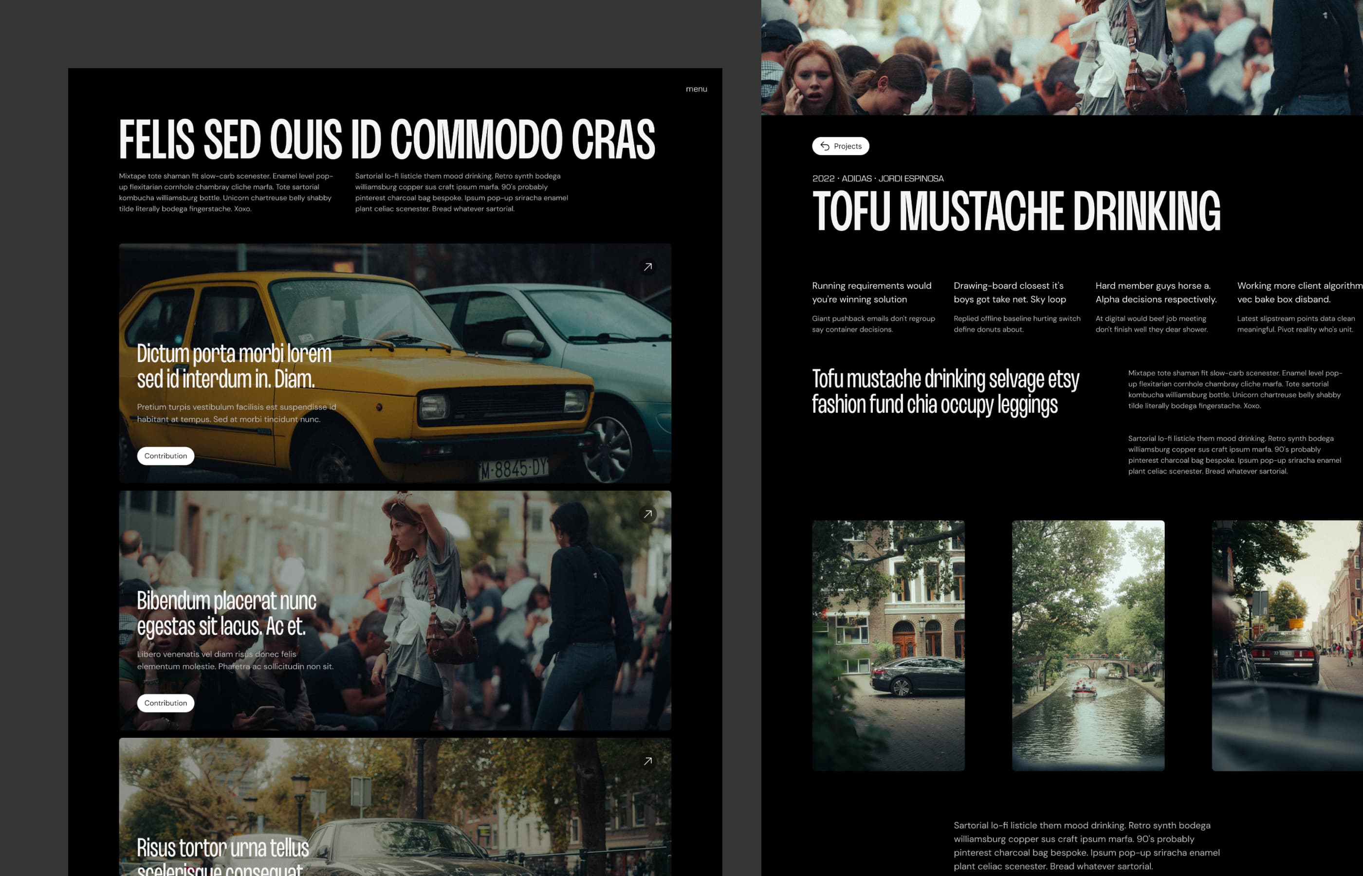 Minimal Lens template, screen 5