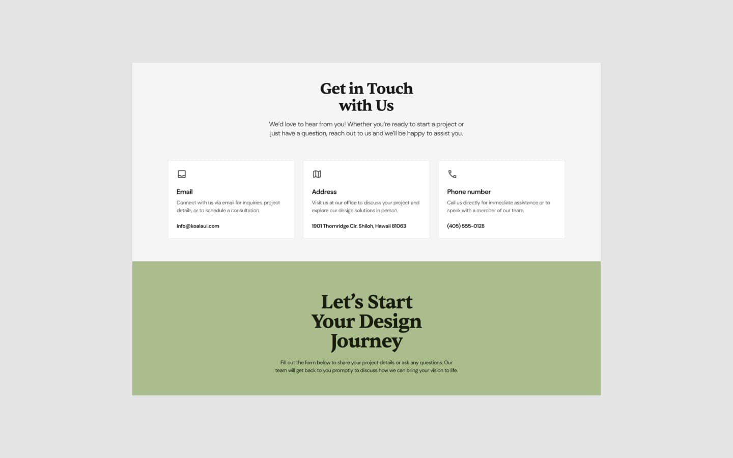 Urban Luxe Neo template, screen 5