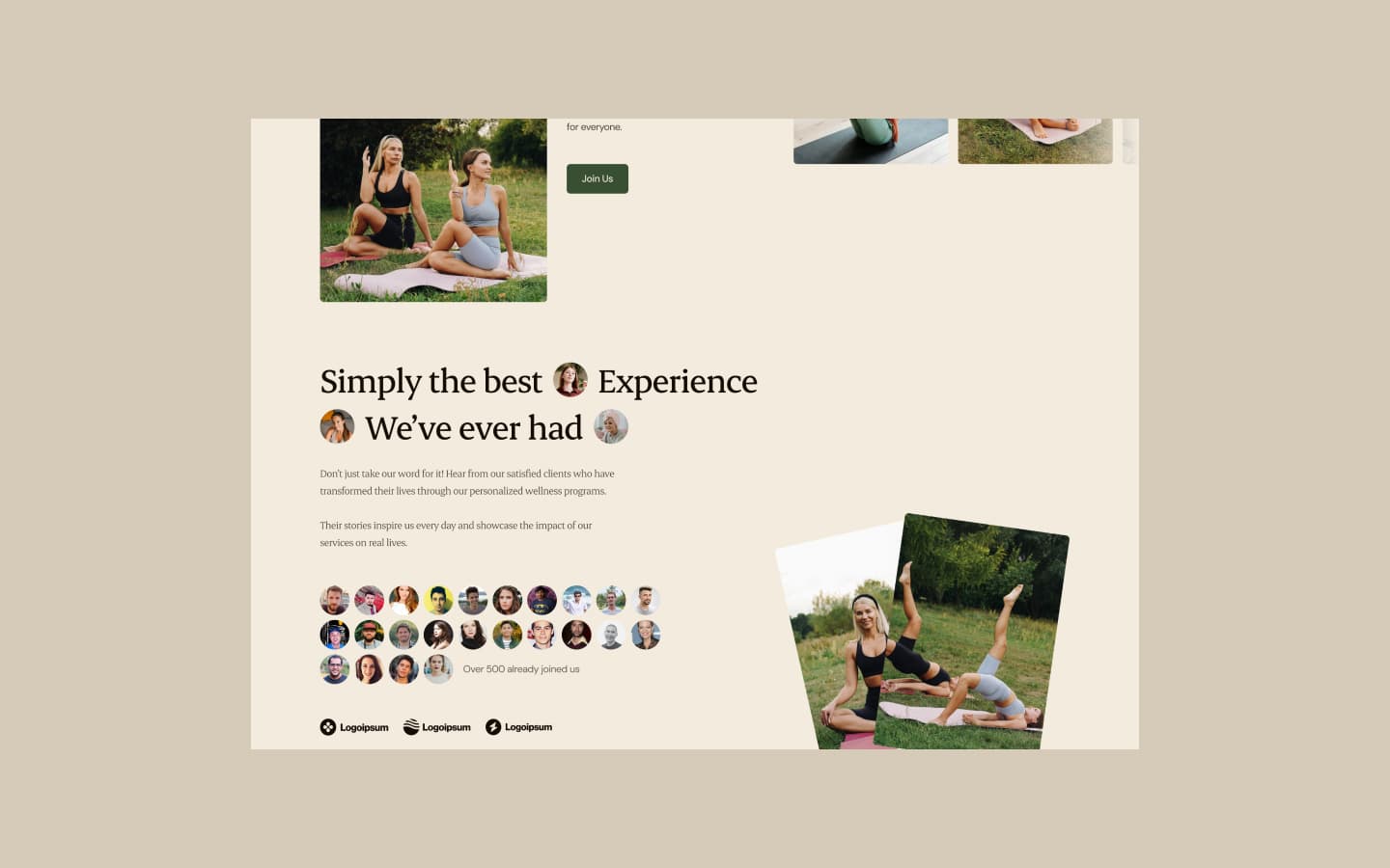 Vital 360 template, screen 6